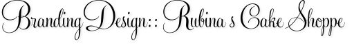 Branding Design:: Rubina’s Cake Shoppe